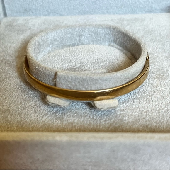 B.A.B. 14K Gold Hinged Bangle Baby Bracelet Vintage 1990s Baby's First 1st - Picture 10 of 16